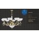 Candelabre, Lustre - Candelabru 8 brate design clasic realizat manual Farini