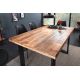 Mese dining - Masa design industrial Iron Craft 140cm Mango