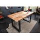 Mese dining - Masa design industrial Iron Craft 140cm Mango
