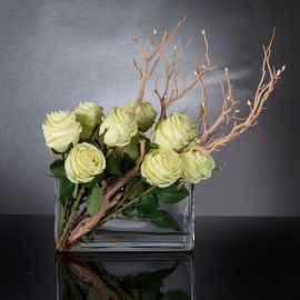 Aranjamente florale LUX - Aranjament floral ETERNITY RECTANGULAR SANTORINI