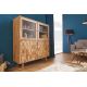 Vitrine - Vitrina din lemn Mystic Living 140cm, salcam natur