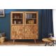 Vitrine - Vitrina din lemn Mystic Living 140cm, salcam natur