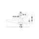 Lustre cu ventilator - Lustra LED cu ventilator si telecomanda design modern Breeze