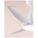 Lustre cu ventilator - Lustra LED cu ventilator si telecomanda design modern Samoa alb