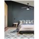 Lustre cu ventilator - Lustra LED cu ventilator si telecomanda design modern Monsoon stejar