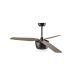 Lustre cu ventilator - Lustra LED cu ventilator si telecomanda design modern Monsoon stejar