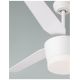Lustre cu ventilator - Lustra LED cu ventilator si telecomanda design modern Monsoon alb/artar