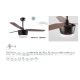 Lustre cu ventilator - Lustra LED cu ventilator si telecomanda design modern Monsoon alb/artar