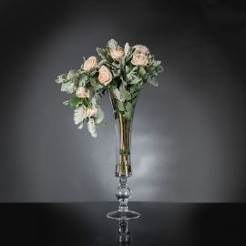 Aranjamente florale LUX - Aranjament floral mare design LUX VASE FRAGRANCE ROSES CORFU