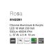 Iluminat pentru baie - Aplica LED directionabila pentru baie IP44 Rosa 18W