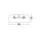 Plafoniere - Plafoniera design modern 35cm Perleto alba