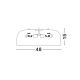 Lustre aplicate - Lustra aplicata design modern 48cm Perleto negru