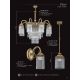 Lustre aplicate - Lustra aplicata design clasic realizata manual Fiore