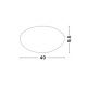 Plafoniere - Plafoniera design modern 40cm Shell