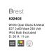 Iluminat pentru baie - Plafoniera pentru baie moderna IP44 Brest 30cm