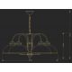 Candelabre, Lustre - Lustra design clasic realizata manual Lido, 5L