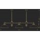 Candelabre, Lustre - Lustra design clasic realizata manual Lido, 3L