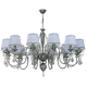 Candelabre, Lustre - Candelabru 12 brate design clasic realizata manual, Cristal Scholer Luca