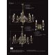 Candelabre, Lustre - Candelabru 12 brate design clasic realizata manual, Cristal Scholer Luca