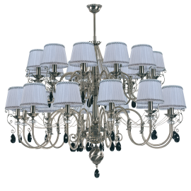 Candelabre, Lustre - Candelabru 24 brate design clasic realizata manual, Cristal Swarovski Luca