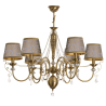 Candelabru 6 brate design clasic realizata manual, Cristal Swarovski Luca