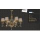 Candelabre, Lustre - Candelabru 6 brate design clasic realizata manual, Cristal Swarovski Luca