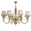 Candelabru 8 brate design clasic realizata manual, Cristal Swarovski Luca