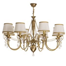 Candelabre, Lustre - Candelabru 8 brate design clasic realizata manual, Cristal Swarovski Luca