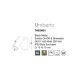 Aplice cu Spot - Aplica tip spot aplicat design modern UMBERTO neagra