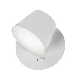 Aplice, corpuri de iluminat pentru pereti - Aplica perete LED directionabila design modern Amadeo alba