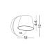 Aplice, corpuri de iluminat pentru pereti - Aplica perete LED directionabila design modern Amadeo neagra