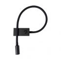 Aplica LED cu spot directionabil design minimalist Geneva neagra