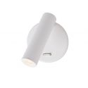 Aplica LED cu spot directionabil design minimalist Laredo alba