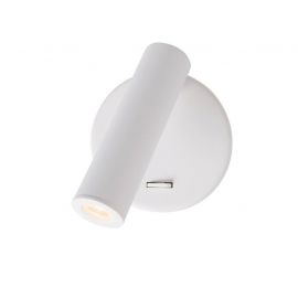 Aplice cu Spot - Aplica LED cu spot directionabil design minimalist Laredo alba