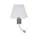 Aplice, corpuri de iluminat pentru pereti - Aplica perete cu reader LED design modern Valencia