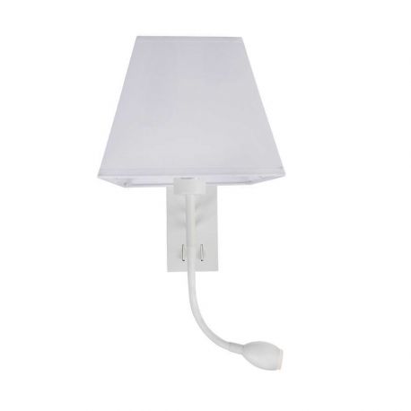 Aplice, corpuri de iluminat pentru pereti - Aplica perete cu reader LED design modern Valencia