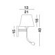Aplice, corpuri de iluminat pentru pereti - Aplica perete cu reader LED design modern Valencia