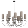 Candelabru 12 brate elegant design clasic realizat manual Lea