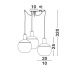 Pendule, Lustre suspendate - Lustra moderna design decorativ Aubrey 3L