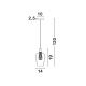 Pendule, Lustre suspendate - Pendul design modern 14cm Filo