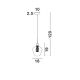 Pendule, Lustre suspendate - Pendul design modern 18cm Filo