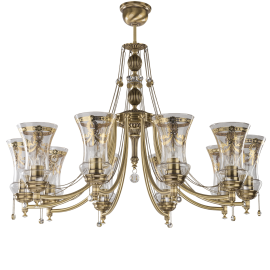 Candelabre, Lustre - Candelabru 10 brate realizat manual Nico