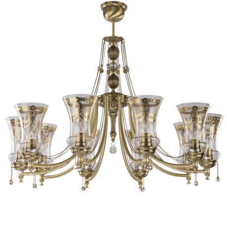 Candelabre, Lustre - Candelabru 10 brate realizat manual Nico