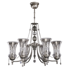 Candelabre, Lustre - Candelabru 6 brate realizat manual Nico