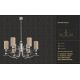 Candelabre, Lustre - Candelabru 6 brate elegant design clasic Ruta