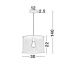 Pendule, Lustre suspendate - Pendul design modern 30cm Net alb