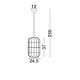 Pendule, Lustre suspendate - Pendul boho style design natural Aurora alb