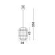 Pendule, Lustre suspendate - Lustra / Pendul boho style design natural 30cm Melody