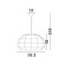 Pendule, Lustre suspendate - Lustra boho style design natural 50,5cm Melody