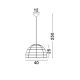 Pendule, Lustre suspendate - Lustra boho style design natural 40cm Melody